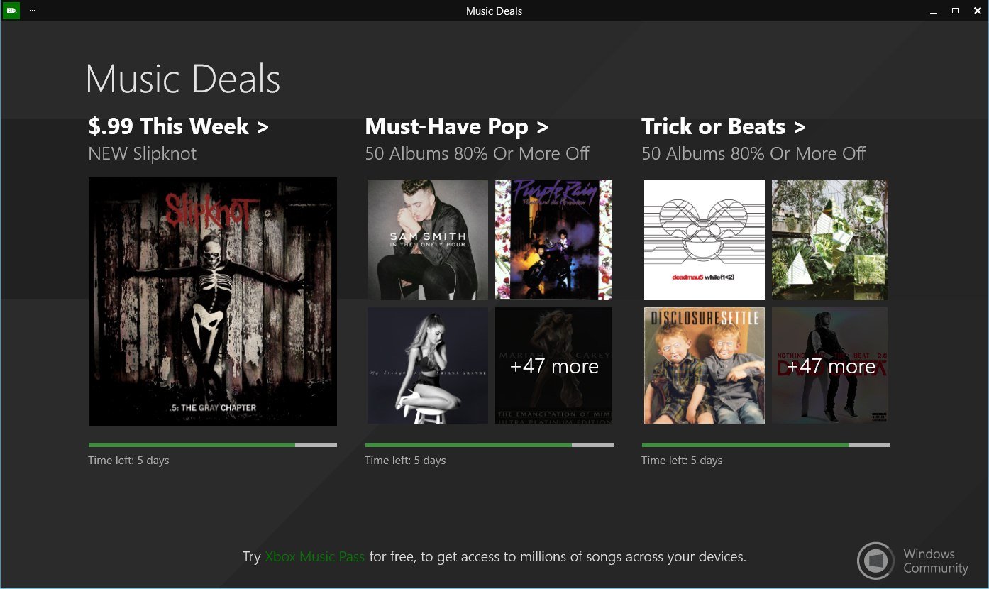 Music deals