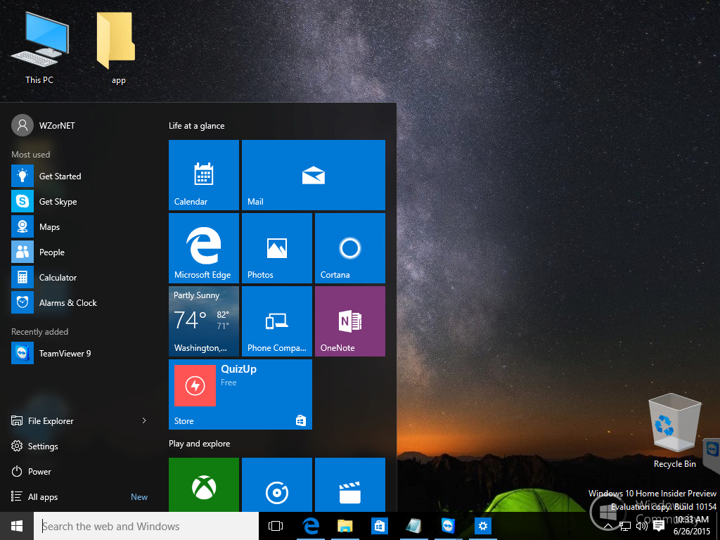 Windows 10 build. Виндовс 10. Windows 10 Скриншот. Скрин экрана виндовс 10. Скриншот рабочего стола Windows 10.